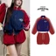 Sét áo gió sọc tay phối quần đùi phồng sang chảnh hottrend from fresize 38-55kg HOIAANHSILE