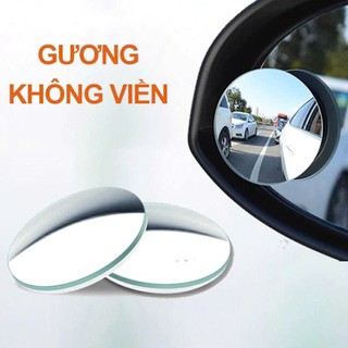 Gương Cầu Lồi Gắn Kính Hậu Ô Tô XETABON, Không Viên Tráng Bạc Xoay 360 Xóa Điểm Mù Cho Xe Hơi, Ô Tô