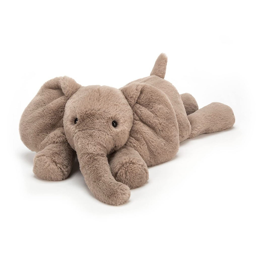 Gấu Thú Bông Voi Nâu Trắng Sleepy Nâu Trắng Nằm Lười Lông Ngắn Quà Tặng Độc Đáo Lông Xù Siêu Mềm Mịn Siêu Dễ Thương