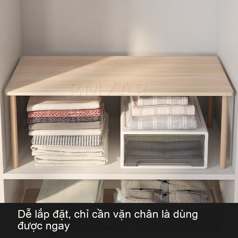 BMZAR Kệ tủ quần áo Kệ chia ngăn tủ Lắp ráp dễ dàng Xếp tầng Tiết kiệm diện tích | BigBuy360 - bigbuy360.vn