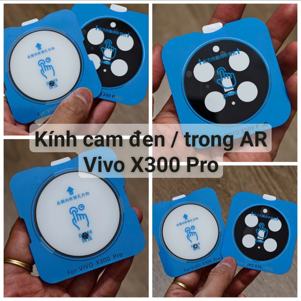Kính cường lực chống chói AR cụm camera sau Vivo X300 Pro X200S X200 Ultra mini X100 X100S X90 Plus