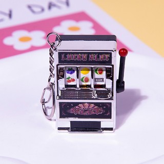 Móc Khóa Lucky Máy Trò Chơi Casino  – Móc Treo Máy May Mắn, Đồ Chơi Mini Dễ Thương, Phụ Kiện