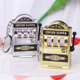 Móc Khóa Lucky Máy Trò Chơi Casino  – Móc Treo Máy May Mắn, Đồ Chơi Mini Dễ Thương, Phụ Kiện