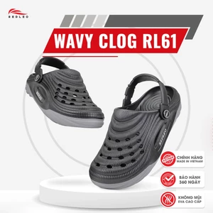 Dép Sục REDLEO Wavy Đúc Nguyên Khối Unisex Siêu Nhẹ Phối Màu Thời Trang Đế Rãnh Sâu Chống Trượt RL61