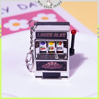 Móc Khóa Hình Máy Lucky Casino - Phụ Kiện Trò Chơi Thú Vị - Đồ Chơi Giải Trí Vui Nhộn - Quà Tặng