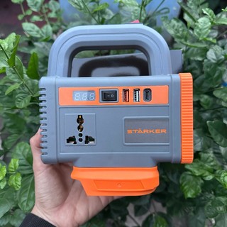 Đế Chuyển Đổi Nguồn Điện STARKER-ITG360SGR , Công suất 200w , Chuyển nguồn từ 18-21v lên 220v 50hz , Tích hợp đèn led 10
