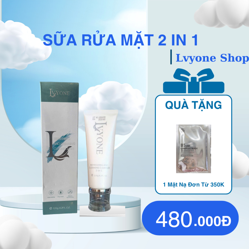 Sữa Rửa Mặt 2 in 1 LVYONE 120g
