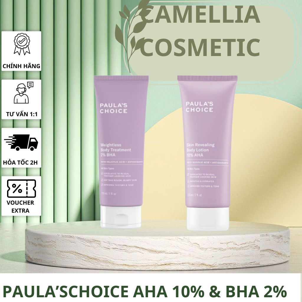 Dưỡng thể AHA & BHA Paula's Choice 210ml | Body lotion, dưỡng ẩm, làm sạch tế bào chết