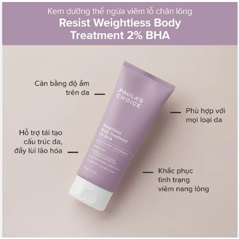 Dưỡng thể AHA & BHA Paula's Choice 210ml | Body lotion, dưỡng ẩm, làm sạch tế bào chết