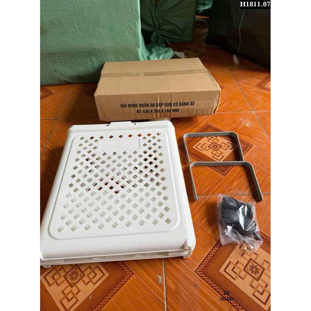 GIỎ ĐỰNG QUẦN ÁO GẤP GỌN CÓ BÁNH XE –  SIÊU TIỆN