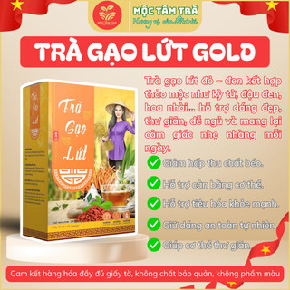 Trà Gạo Lứt Thảo Mộc Cô Gái Miền Tây – Hộp 20 Gói x 10g – Trà Túi Lọc Tự Nhiên