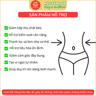 Trà Gạo Lứt Thảo Mộc Cô Gái Miền Tây – Hộp 20 Gói x 10g – Trà Túi Lọc Tự Nhiên
