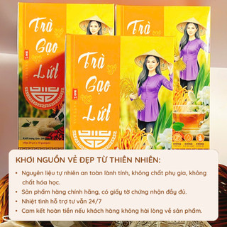 Trà Gạo Lứt Thảo Mộc Cô Gái Miền Tây – Hộp 20 Gói x 10g – Trà Túi Lọc Tự Nhiên