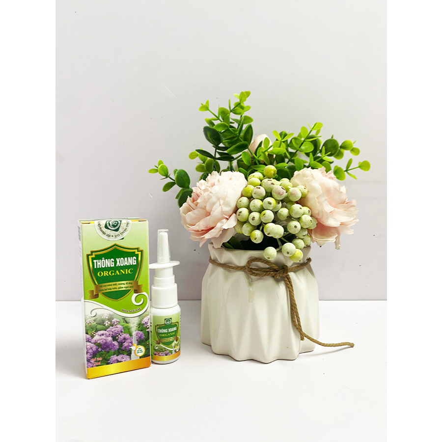 Xịt Mũi Thông Xoang Organic, hỗ trợ viêm xoang, viêm mũi dị ứng