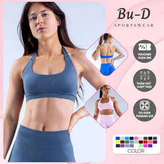 Áo Thể Thao Gym, Yoga Nữ Thiết Kế Cổ Yếm Chất Dệt Kim Cao Cấp Nâng Đỡ Vòng 1 Tốt, Co Giãn 4 Chiều (mã áo Impact)