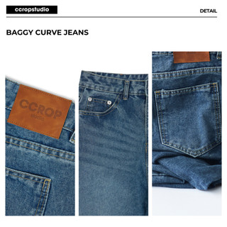 Quần Jeans Baggy Nam Nữ Form Rộng Wash Light Blue - Cạp Cao Tôn Chiều Cao - CCROPSTUDIO