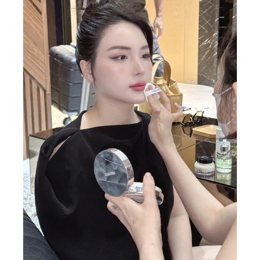 [HÀNG CÔNG TY] Cushion VEMONTES GLOW POT SPF50+ PA+++  lên tone nhẹ nhàng, khả năng kiềm dầu tốt