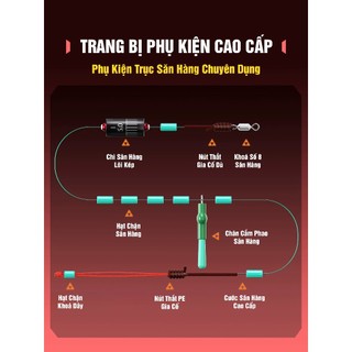 Trục Câu Đài Săn Hàng Chuan-ze Siêu Sức Mạnh Dây Câu Cá Buộc Sẵn Cao Cấp Tải Cá Lớn