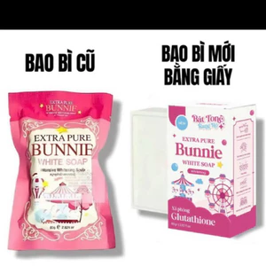 Xà bông kích trắng da tắm trắng extra pure bunnie white soap