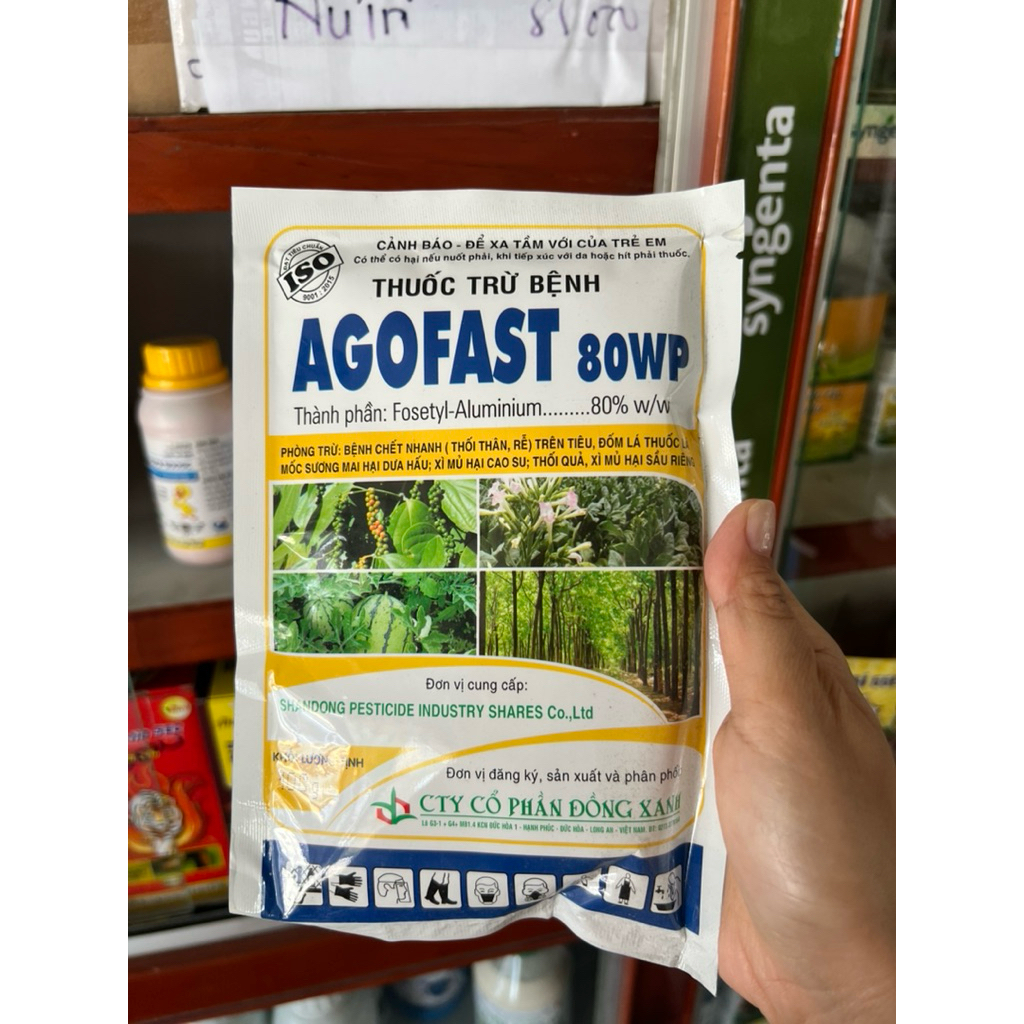 AGOFAST 80WP quản lý thối thân, rễ, mốc sương mai, xì mủ gói 100g