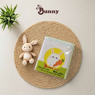 Khăn sữa nhật 4 lớp hiệu Bunny, 25x27cm