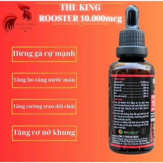 Combo(2 tặng 1) b12 10.000mcg nuôi gà chế độ tăng bo, nở khung, tăng nước máu, hừng gà (1 chai 50ml)