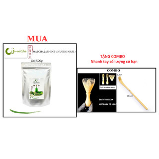 Bột Matcha Uji JASMINE hương Nhài | Bột Trà Xanh Công Nghệ Nhật Bản | 500g / TÚI ZIP