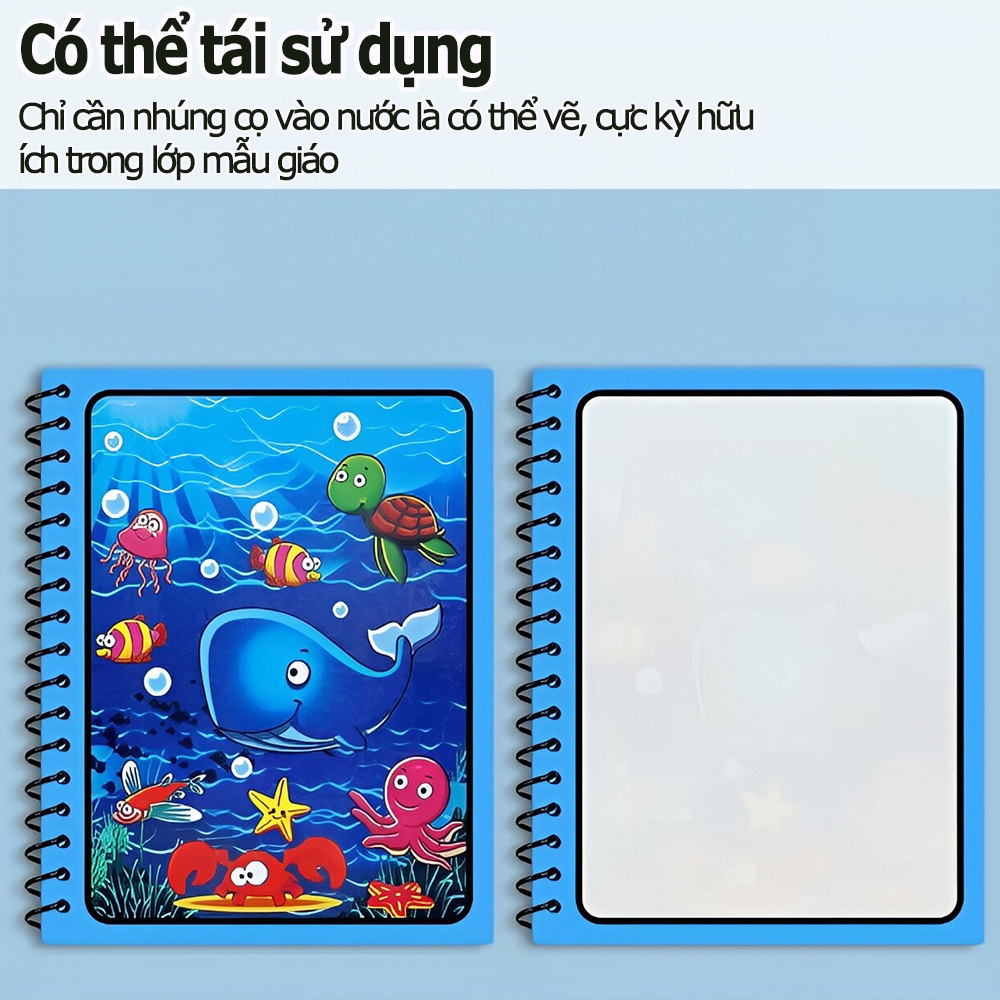 (With Pen)Magic Water Coloring Drawing Book For Kids With Pen Birthday Christmas Gift Ideas For Kids