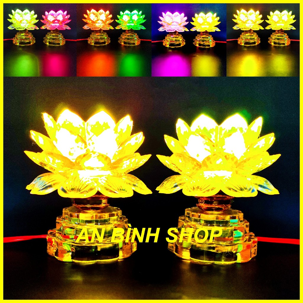 ( Hàng loại 1 ) 1 Bộ 02 đèn thờ, bàn thờ thần tài, đèn ban thờ, đèn bàn thờ
