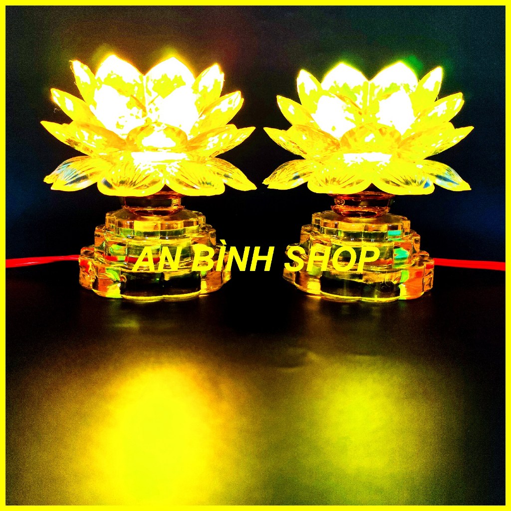 ( Hàng loại 1 ) 1 Bộ 02 đèn thờ, bàn thờ thần tài, đèn ban thờ, đèn bàn thờ