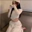 Áo croptop tay dài, ôm body khoét eo cực cá tính, gợi cảm CRT01