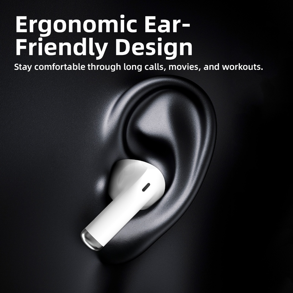Tai nghe không dây Bluetooth 5.3 Goojodoq có tính năng điều khiển cảm ứng, âm trầm và thời lượng pin cực dài Kênh đôi