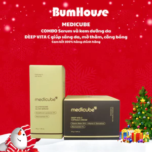 COMBO Serum và Kem Dưỡng Sáng Da Medicube Glutathione Glow Serum 30g + Deep Vita C Capsule Cream 55g