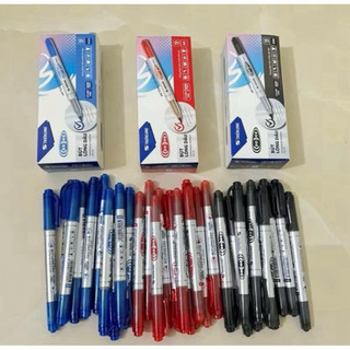 Combo 30 bút lông dầu đầu kim 3 Màu Xanh-Đen-Đỏ