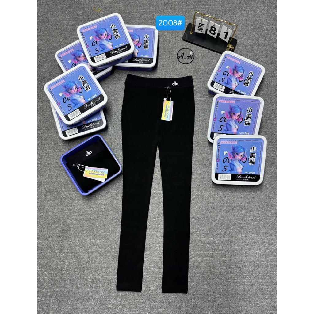 Legging 2008# free size (40 - 60 kg). Có lót nỉ vừa.