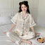 Bộ đồ ngủ Pyjama Emma Store cộc tay chất liệu cotton 100%, họa tiết dễ thương
