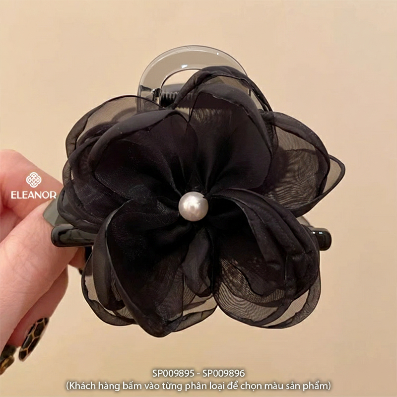 Kẹp tóc nữ càng cua Eleanor Accessories hình bông hoa nhiều cánh phụ kiện tóc kẹp tóc 9895