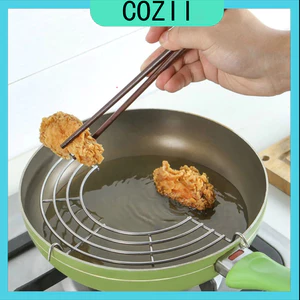 Vỉ gác chảo chiên rán bằng inox tiện dụng, Vỉ Gác Dầu Chiên Rán Bằng Inox