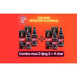 Combo(2 tặng 2) b12 10.000mcg nuôi gà chế độ tăng bo, nở khung, tăng nước máu, hừng gà (1 chai 50ml)
