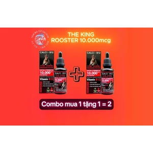 Combo(1 tặng 1) b12 10.000mcg nuôi gà chế độ tăng bo, nở khung, tăng nước máu, hừng gà (1 chai 50ml)