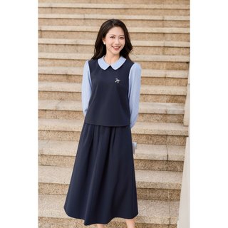 Áo Sơ Mi Dài Tay Phối Cổ Sen Lamer O61B25Q011