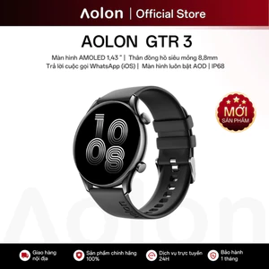Aolon GTR 3 Đồng hồ thông minh Độ dày 8,8mm Chống nước IP68/AOD/Màn hình AMOLED 1.43'' Đồng hồ nam