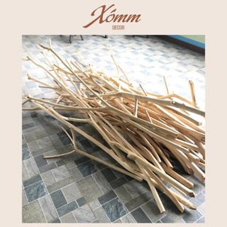 Cành cây khô decor, trang trí 1-2m. thanh gỗ tròn trang trí quán cafe, mái che sân vườn,treo quần áo