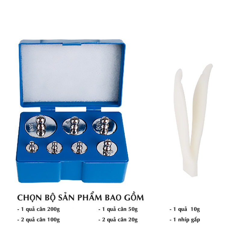 Bộ 7 quả cân cân định lượng tiêu chuẩn M2