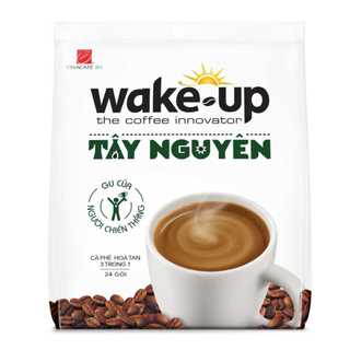 Bịch Cà phê hòa tan Wake up Tây Nguyên 24stick x 16gr