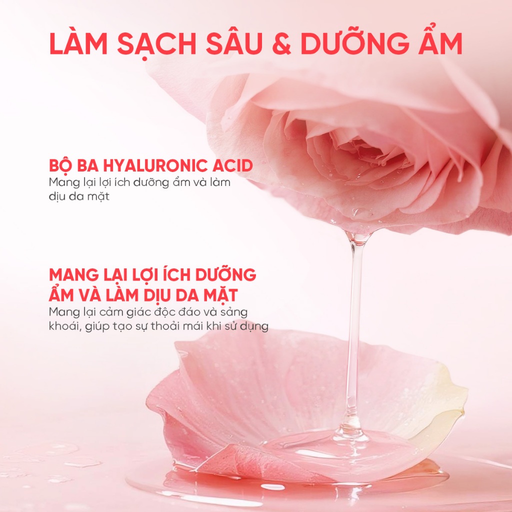 Nước tẩy trang The Originote tẩy trang dưỡng ẩm làm sạch sâu cho mọi loại da Hyalurose Micellar Water 300ml