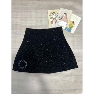 Chân Váy Nhung Bling Bling Dáng Chữ A Dáng Ngắn Chanvaynhung12