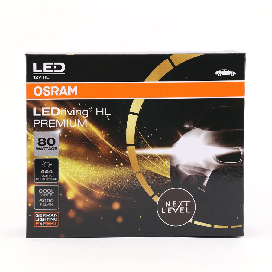 Combo 2 Bóng Đèn Led HL Premium Next Level OSRAM Dùng Cho Xe ô Tô Xe Máy Chân H1 H4/H19 H7 H11 HB3/HB4 HIR2 12V 80W