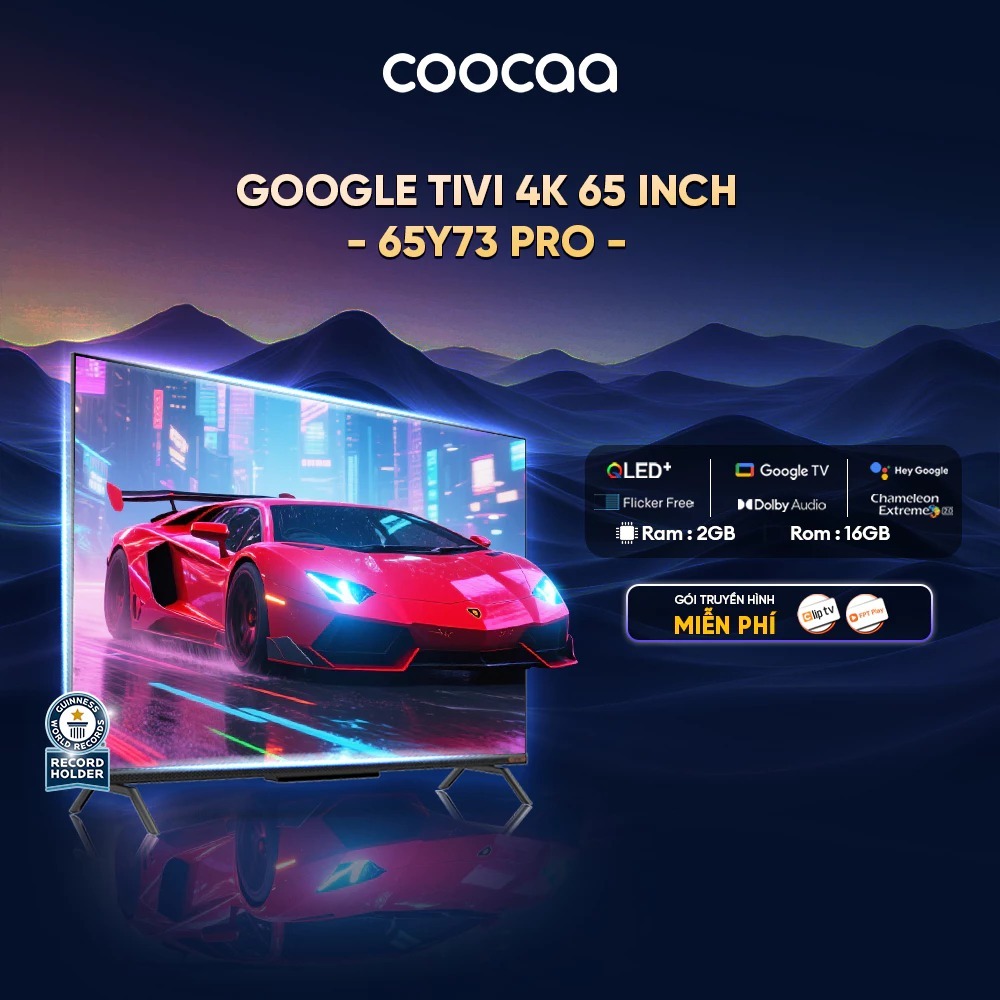 Google Tivi QLED Coocaa 65 inch