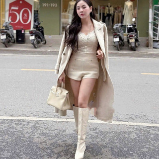 QCL1 6993 Quần sooc dạ tag X đá khoá sườn siêu hot siêu sang